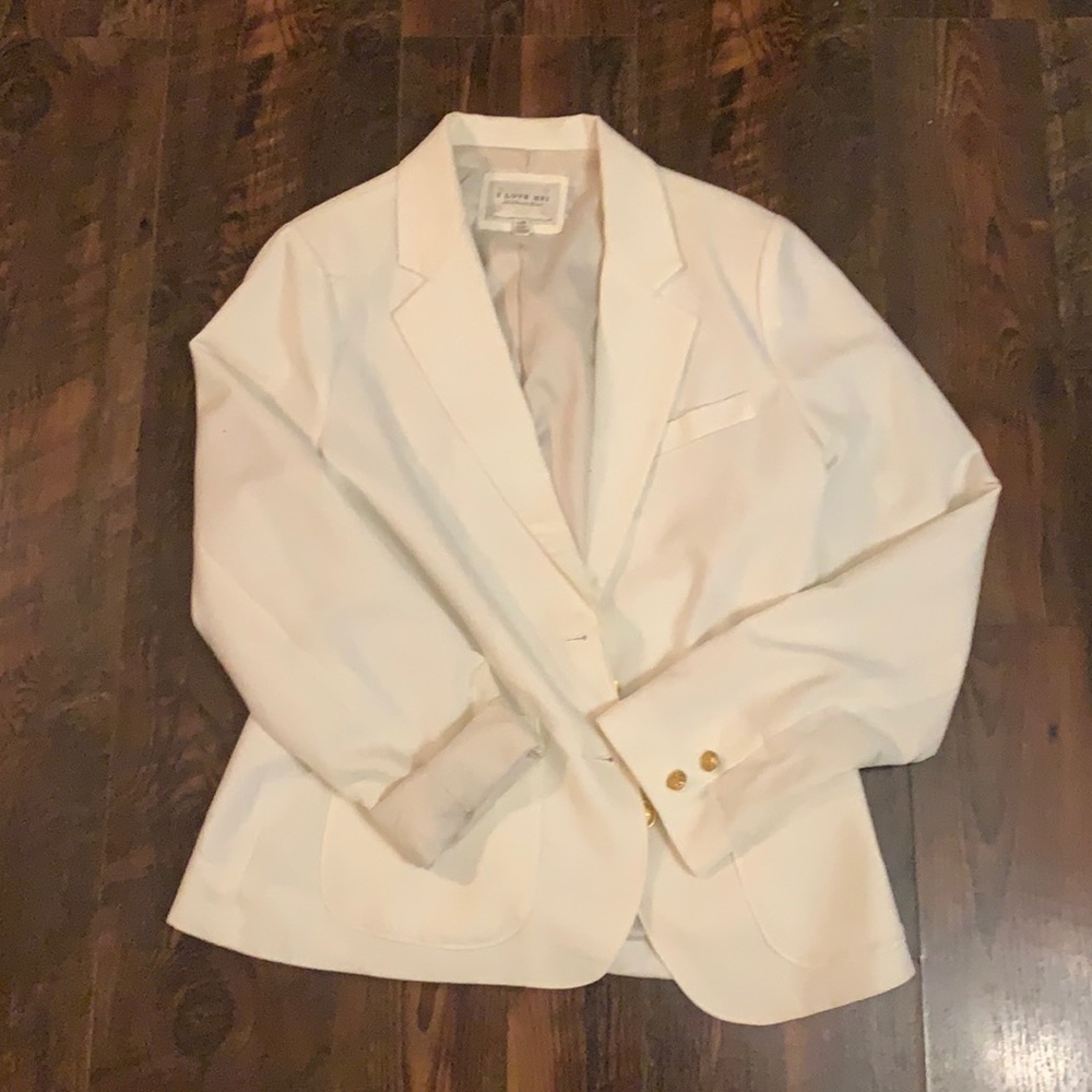 Cream Blazer size lrg